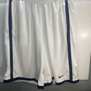 Nike White and Black Athletic Shorts